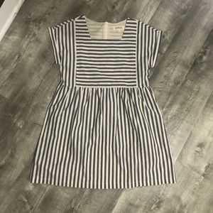 Striped babydoll dress